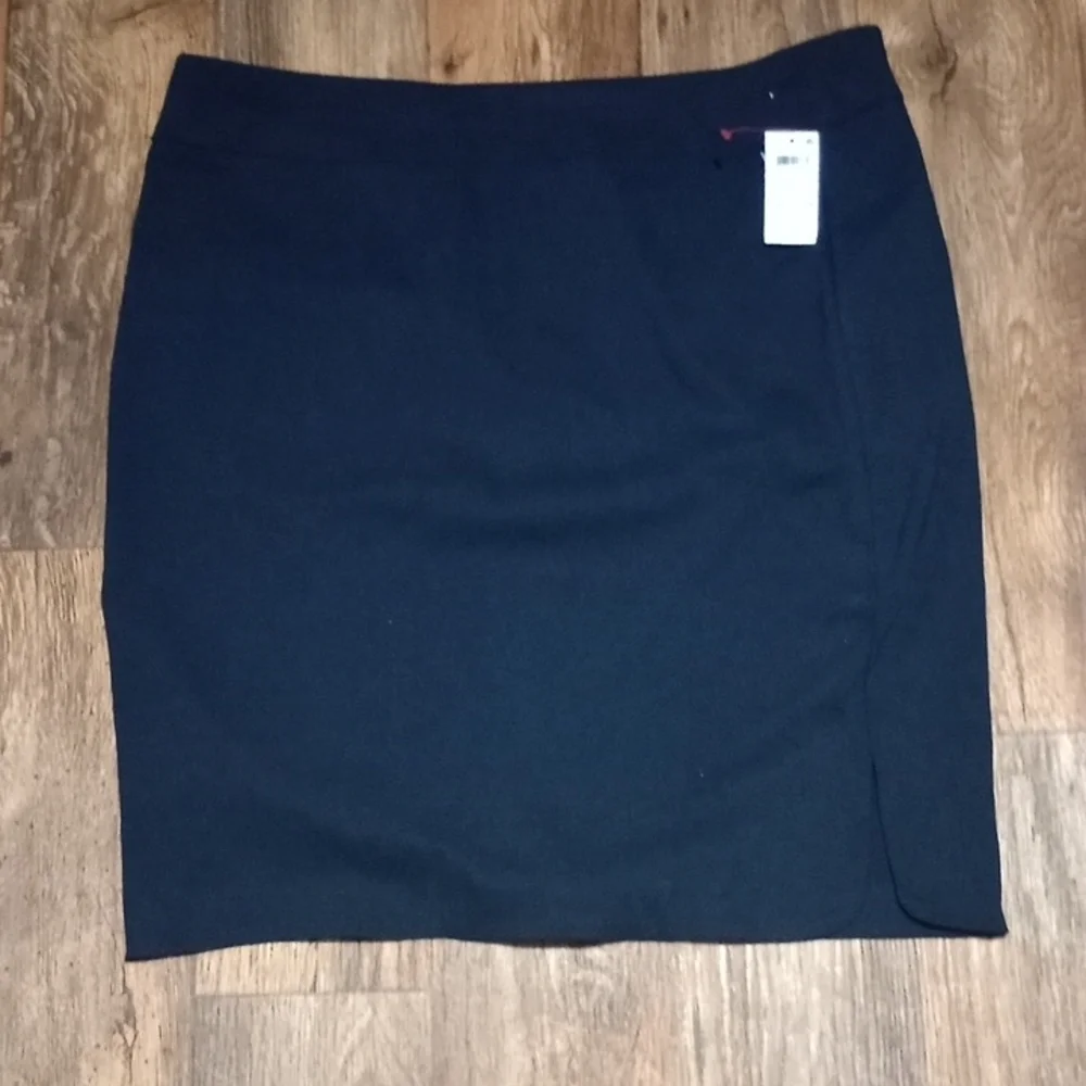 Alfani Blue Pencil Skirt Professional Office Wear Comfortable Midi